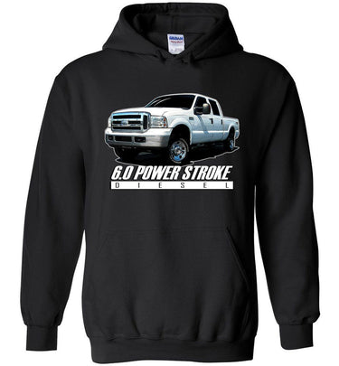 6.0 Power Stroke Hoodie | Powerstroke Shirt | Aggressive Thread Diesel Truck Apparel